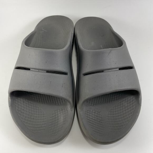 Oofos Ooahh Slide Sandals Womens Size 8 Gray Comfort Recovery Mens 6 Grey - Picture 3 of 9